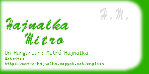 hajnalka mitro business card